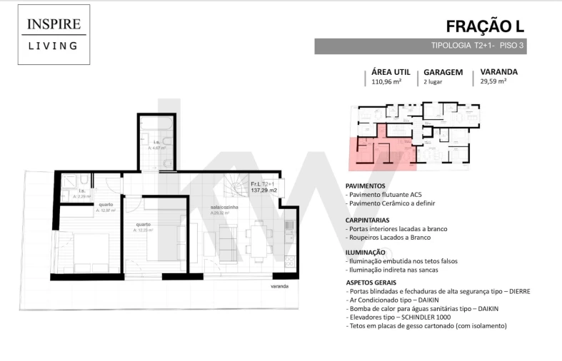 Apartamento T2 para Venda em Viseu Foto 10