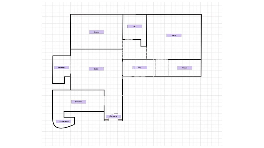 Apartamento T2 para Venda em Vila do Conde Planta 1