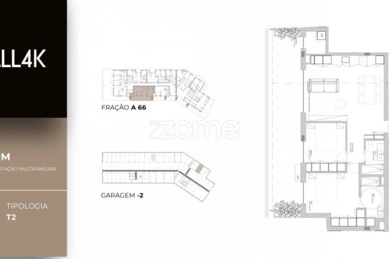 Apartamento T2 para Venda em Oliveira do Douro Planta 2