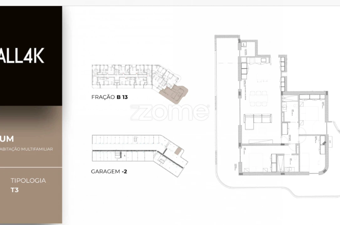 Apartamento T3 para Venda em Oliveira do Douro Planta 2