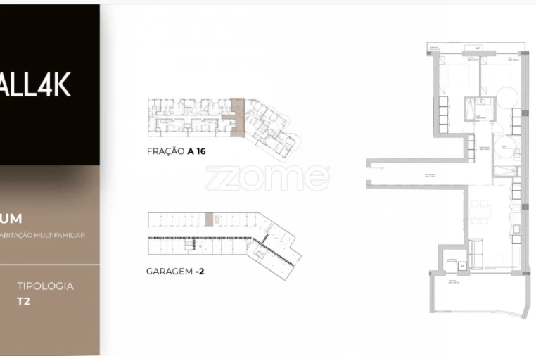 Apartamento T2 para Venda em Oliveira do Douro Planta 2