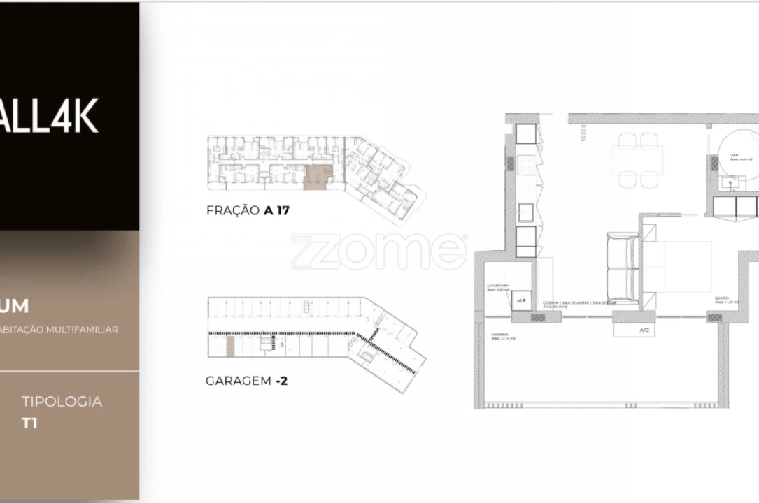Apartamento T1 para Venda em Oliveira do Douro Planta 2