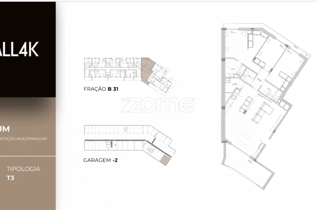 Apartamento T3 para Venda em Oliveira do Douro Planta 2