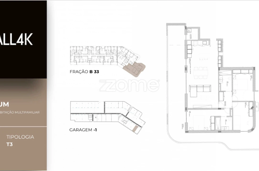 Apartamento T3 para Venda em Oliveira do Douro Planta 2