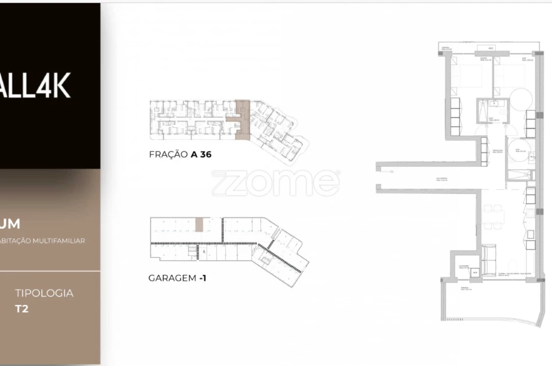 Apartamento T2 para Venda em Oliveira do Douro Planta 2