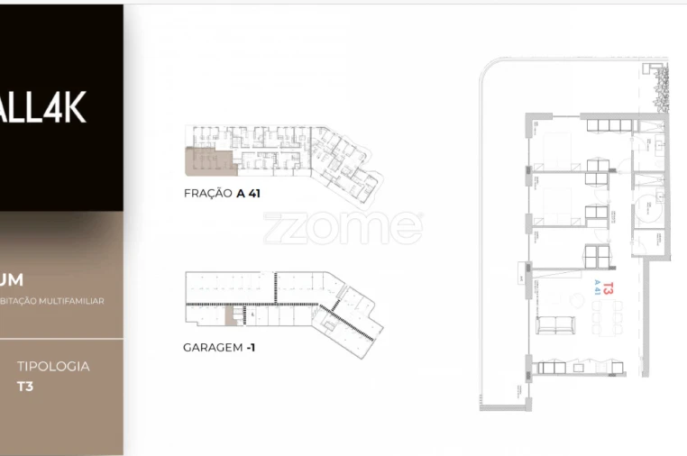Apartamento T3 para Venda em Oliveira do Douro Planta 2