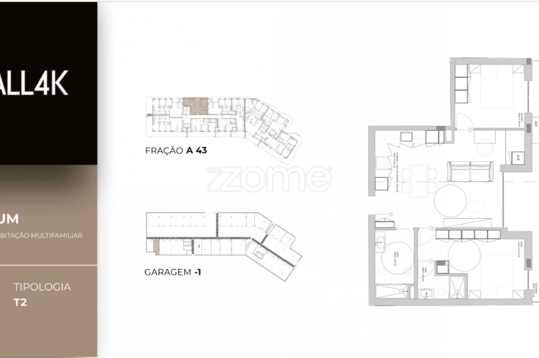 Apartamento T2 para Venda em Oliveira do Douro Planta 2