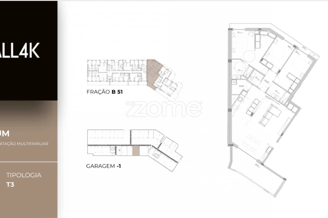 Apartamento T3 para Venda em Oliveira do Douro Planta 2
