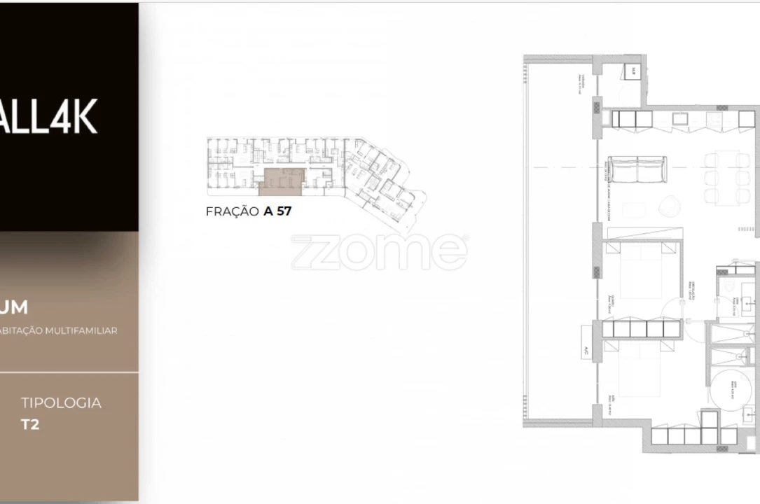Apartamento T2 para Venda em Oliveira do Douro Planta 2