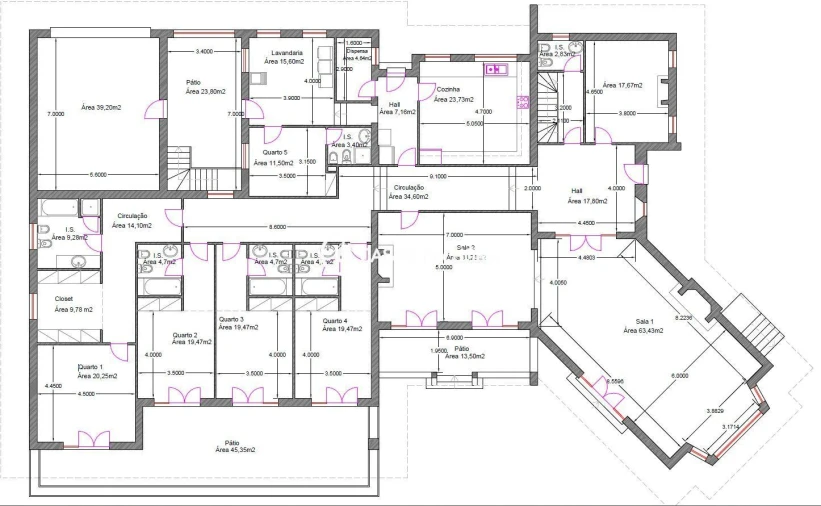 Apartamento T5 para Arrendamento em Lordelo Foto 29