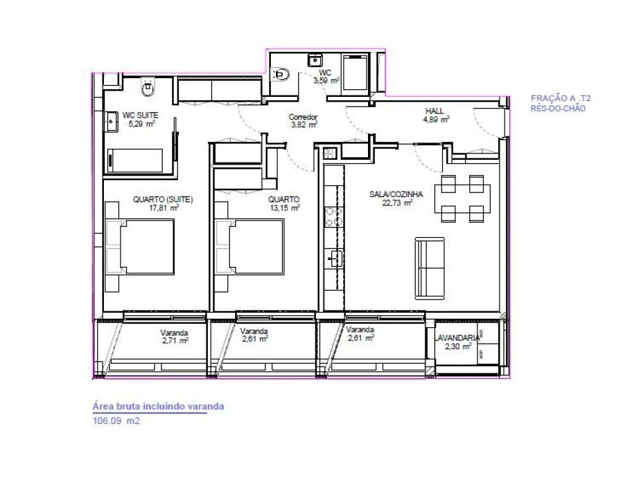 Apartamento T2 para Venda em Bonfim Foto 14