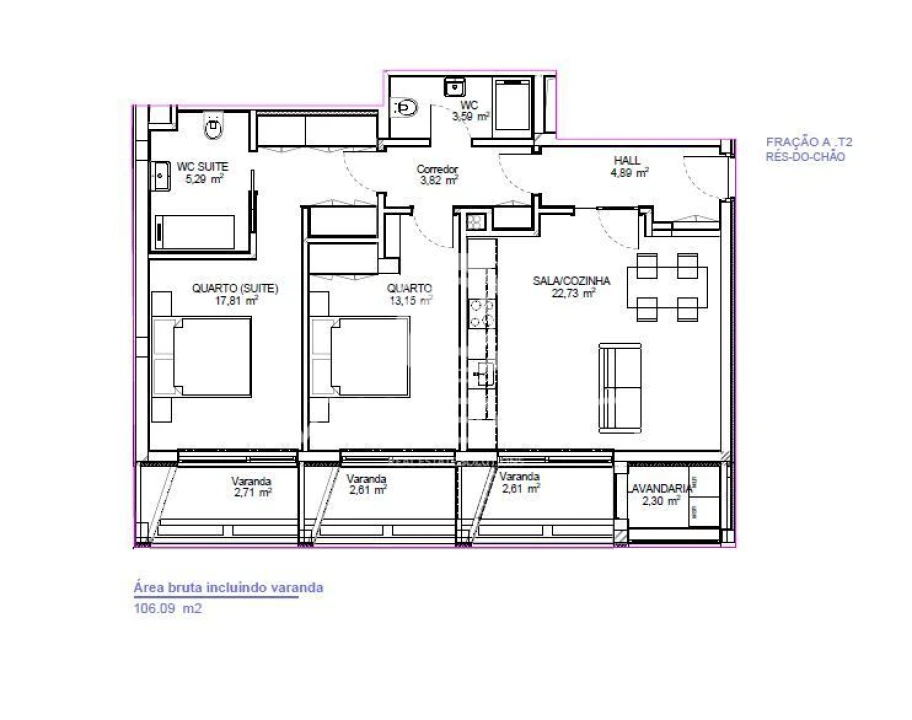 Apartamento T2 para Venda em Bonfim Foto 12