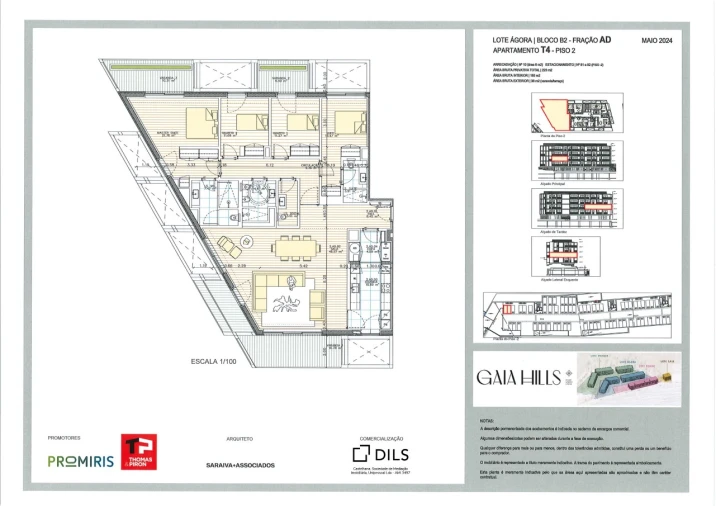 Apartamento T4 para Venda em Santa Marinha e São Pedro da Afurada Planta 1