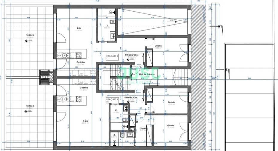 Apartamento T1 para Venda em Fernao Ferro Planta 1