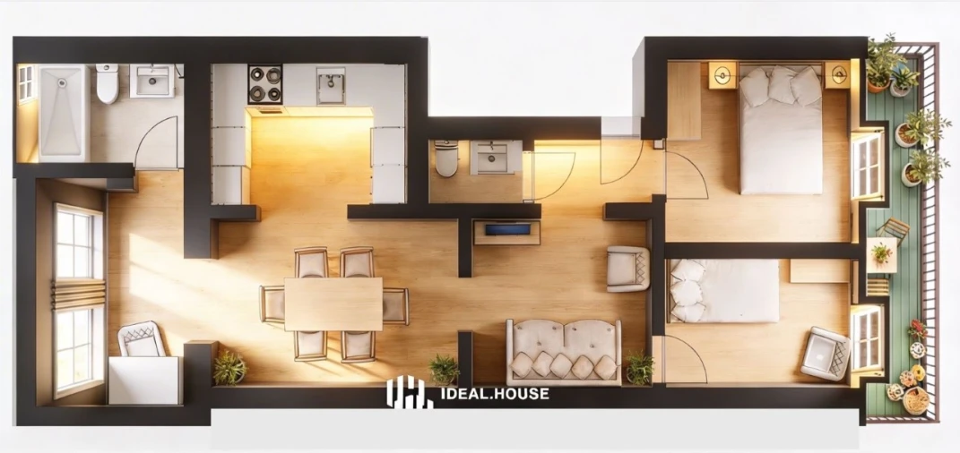 Apartamento T2 para Venda em Arroios Planta 1