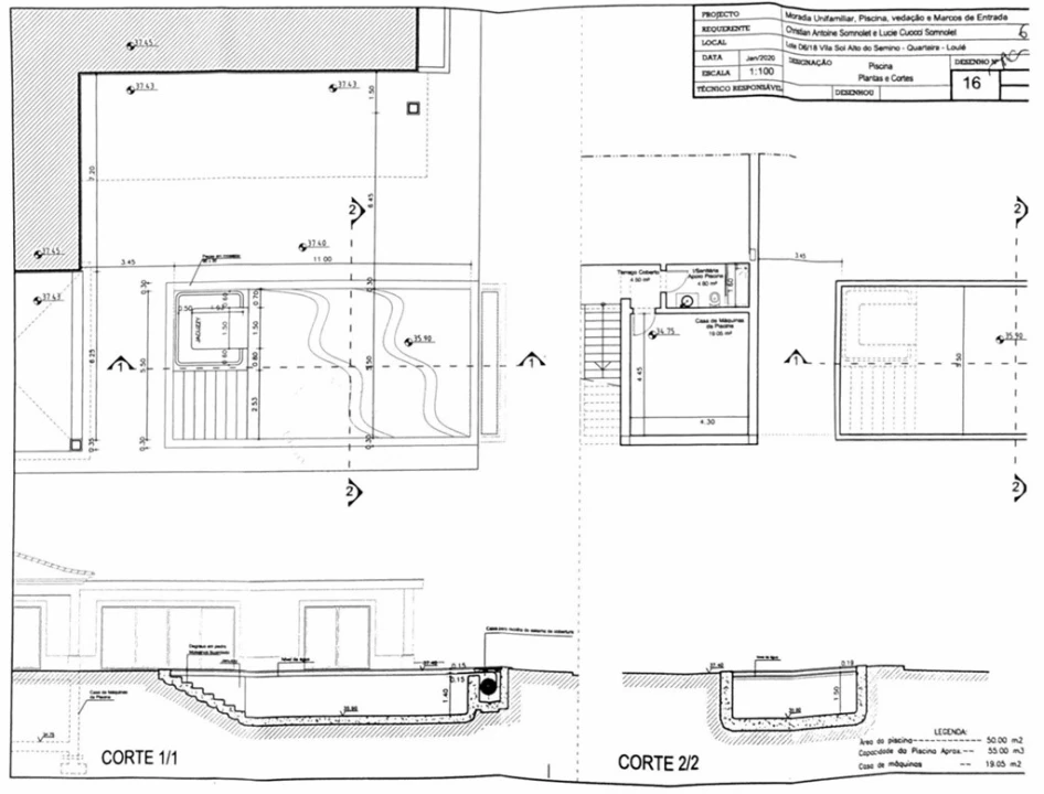 Moradia T5 para Venda em Quarteira Planta 4