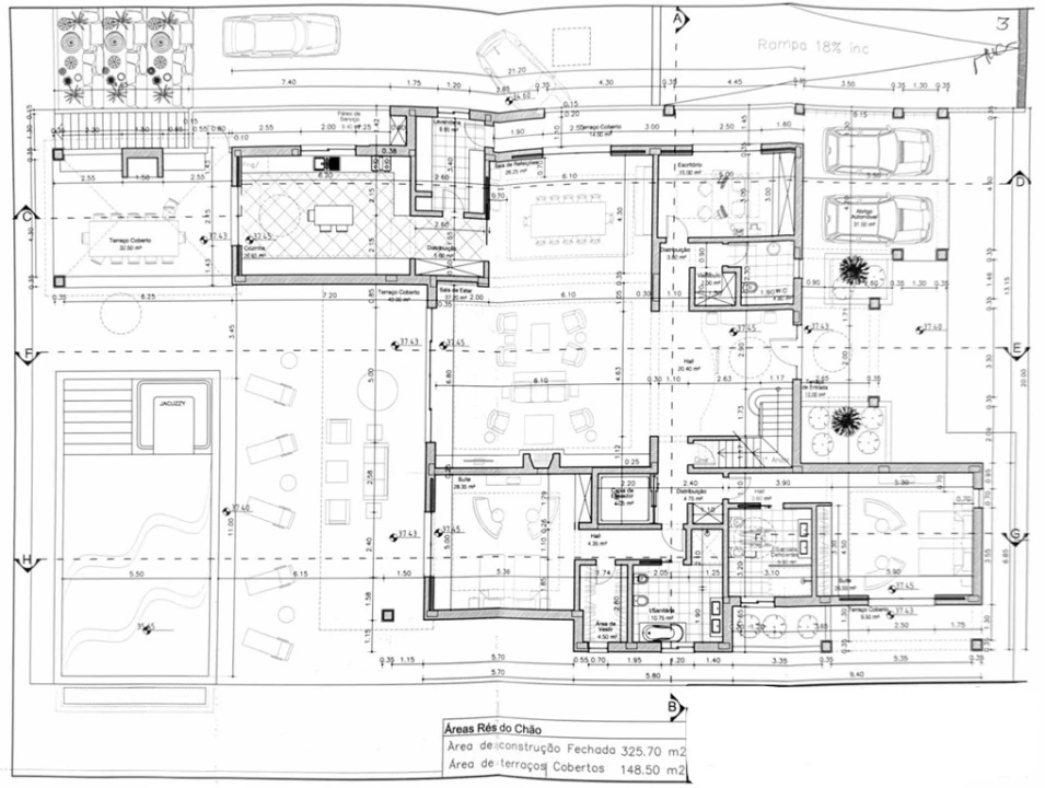 Moradia T5 para Venda em Quarteira Planta 3