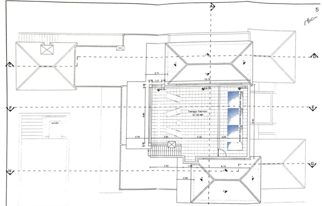 Moradia T5 para Venda em Quarteira Planta 6