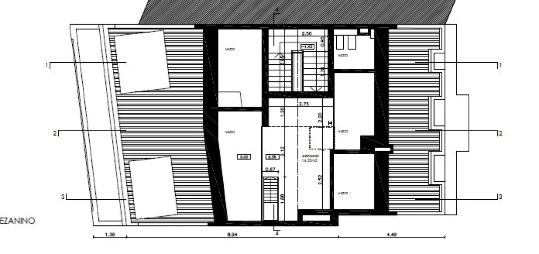 Apartamento T2 para Arrendamento em Santo António Planta 1