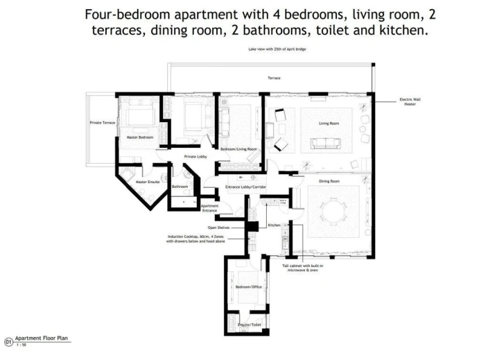Apartamento T4 para Arrendamento em Belém Foto 30