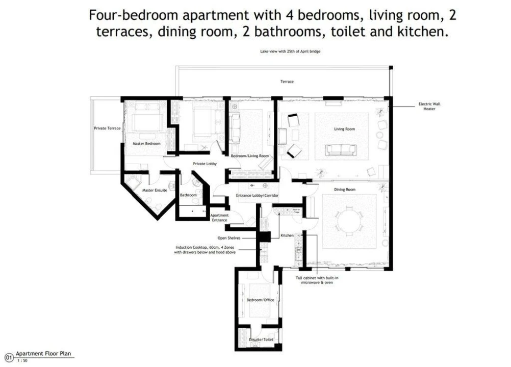 Apartamento T4 para Arrendamento em Belém Foto 30