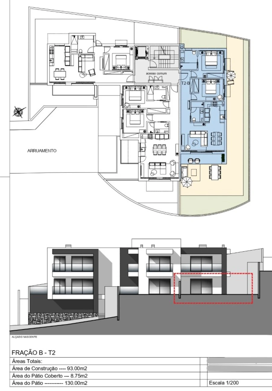 Apartamento T2 para Venda em Santo Antonio Planta 1