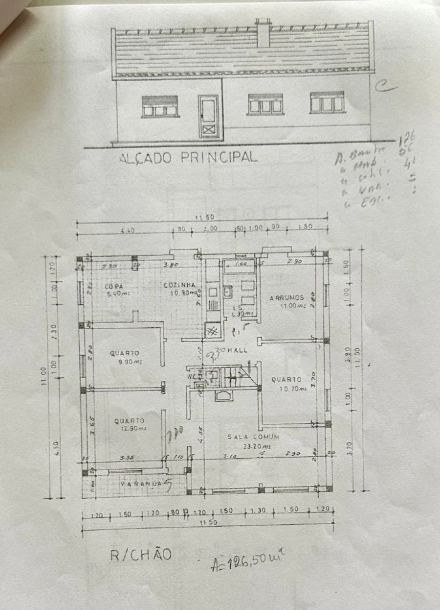 Moradia T4 para Venda em Coruche, Fajarda e Erra Planta 1