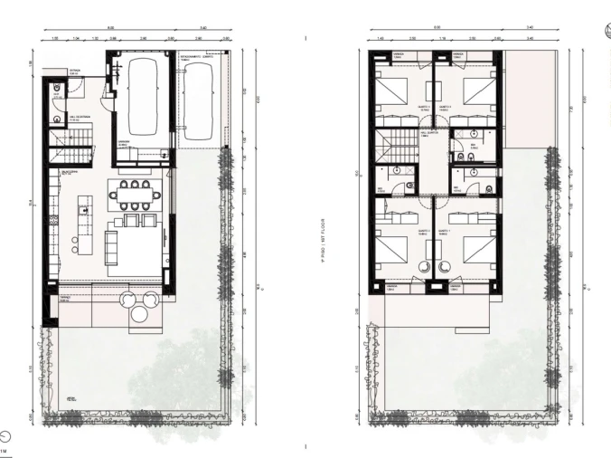 Moradia T4 para Venda em Madalena Planta 1