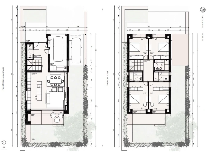 Moradia T4 para Venda em Madalena Planta 1