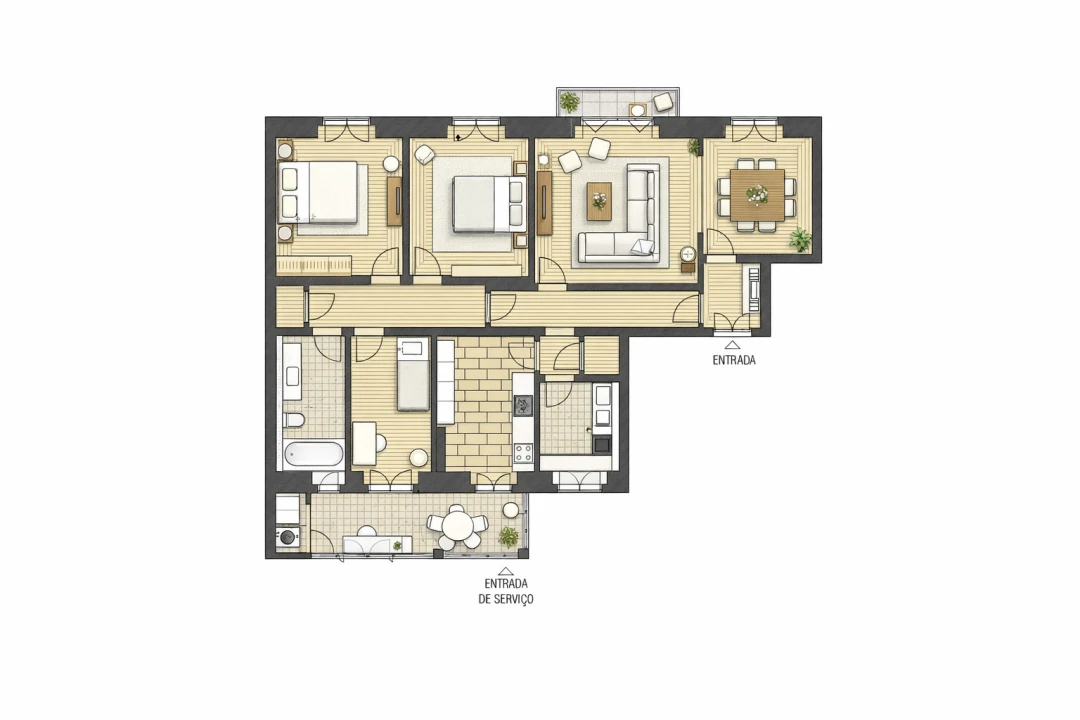 Apartamento T3 para Venda em Areeiro Foto 58