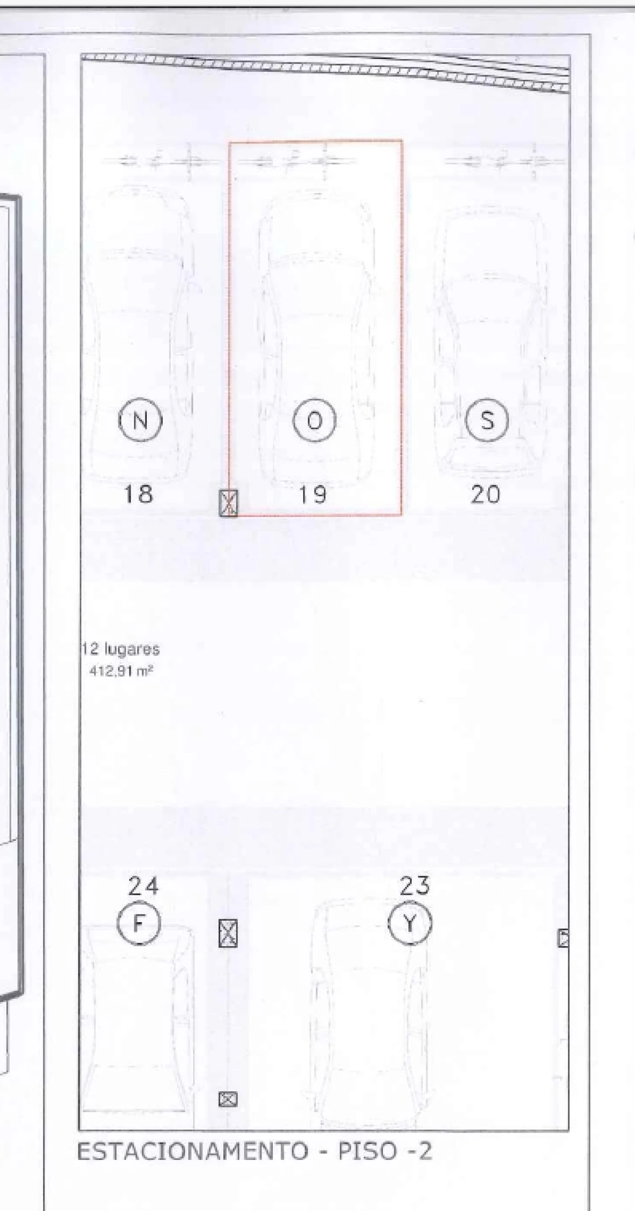 Apartamento T0 para Venda em Glória e Vera Cruz Planta 2