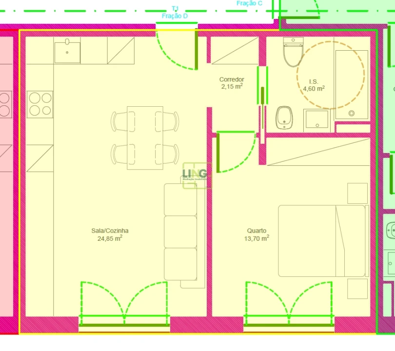 Apartamento T1 para Venda em Covilhã e Canhoso Foto 9