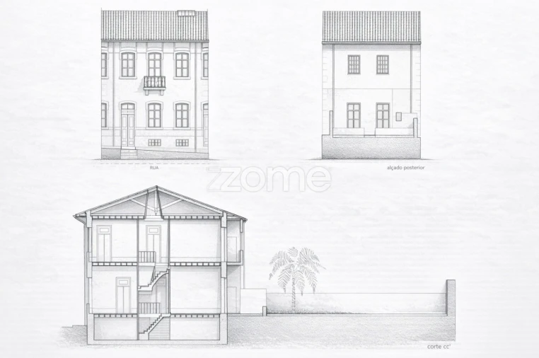 Moradia T3 para Venda em Mafamude e Vilar do Paraíso Planta 1