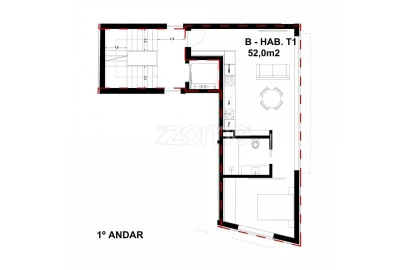 Apartamento T1 para Venda em Campanhã