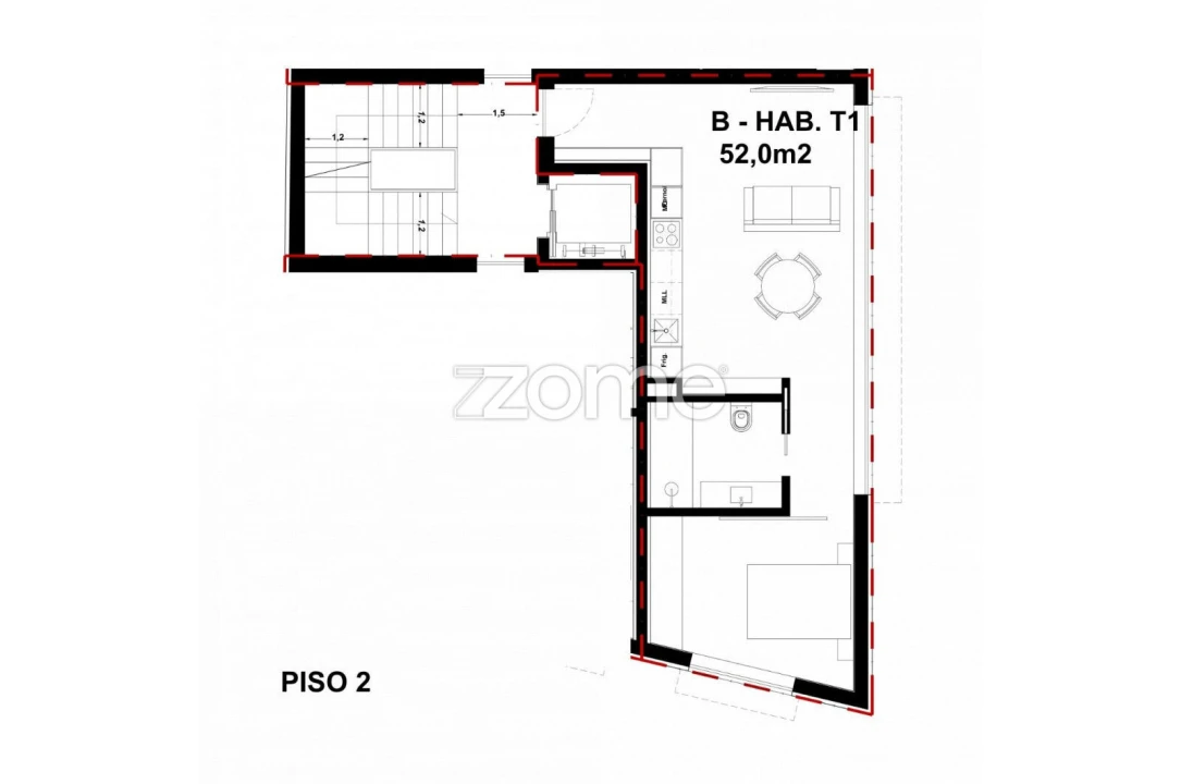 Apartamento T1 para Venda em Campanhã Foto 1