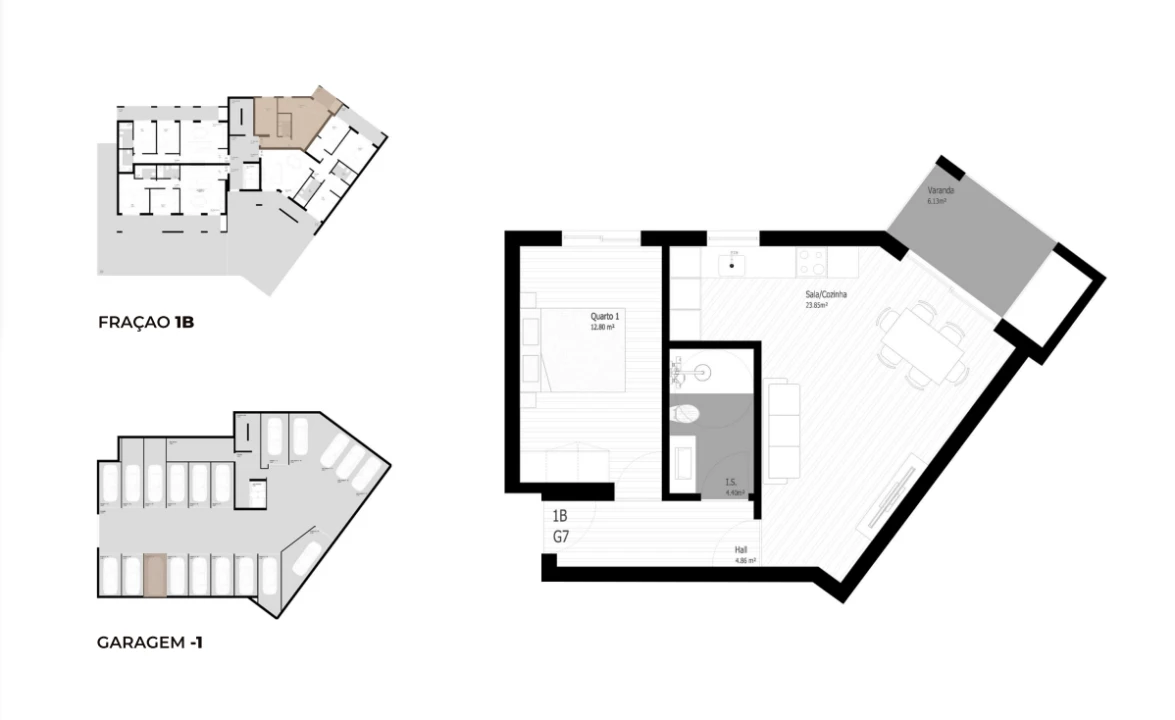 Apartamento T2 para Venda em Pedrouços Foto 14
