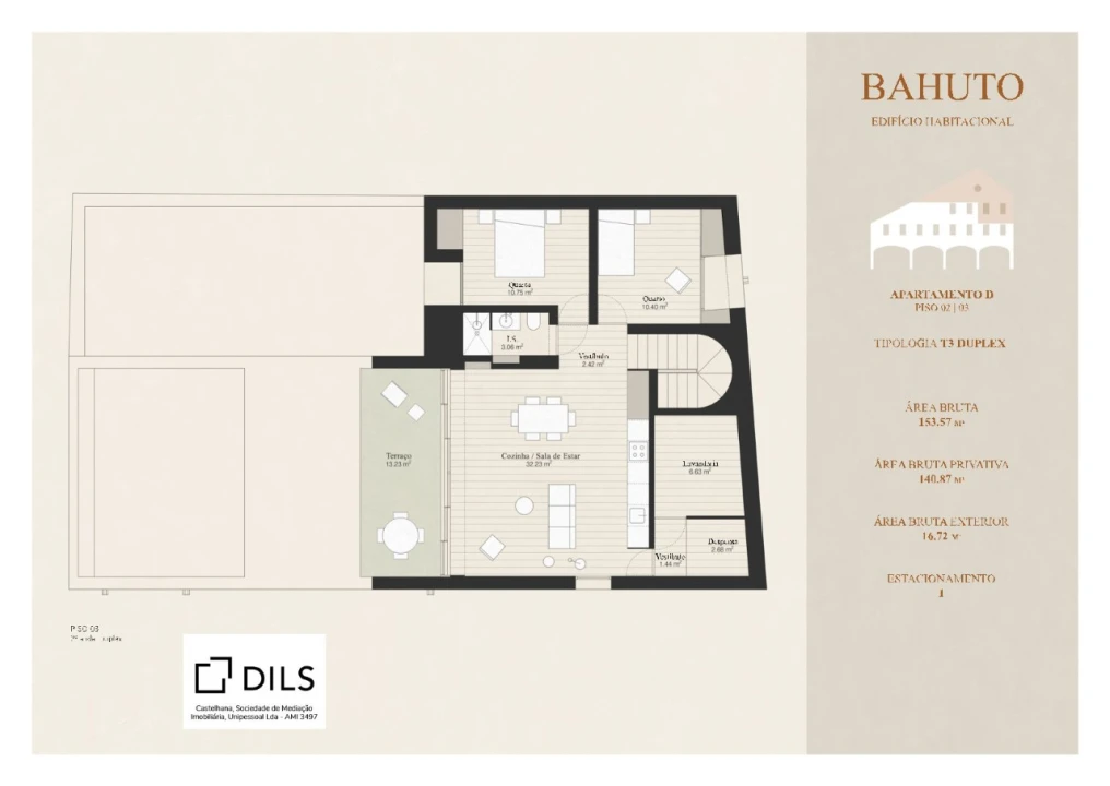 Apartamento T3 para Venda em Campo de Ourique Planta 2