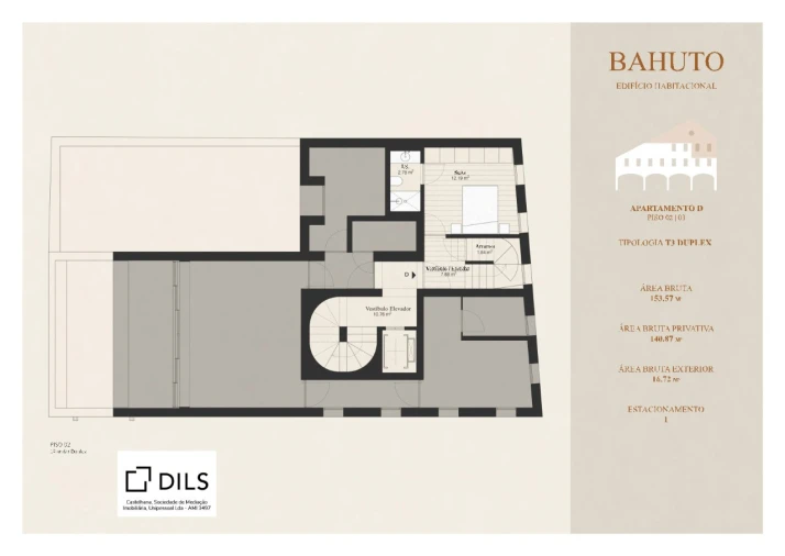 Apartamento T3 para Venda em Campo de Ourique Planta 1
