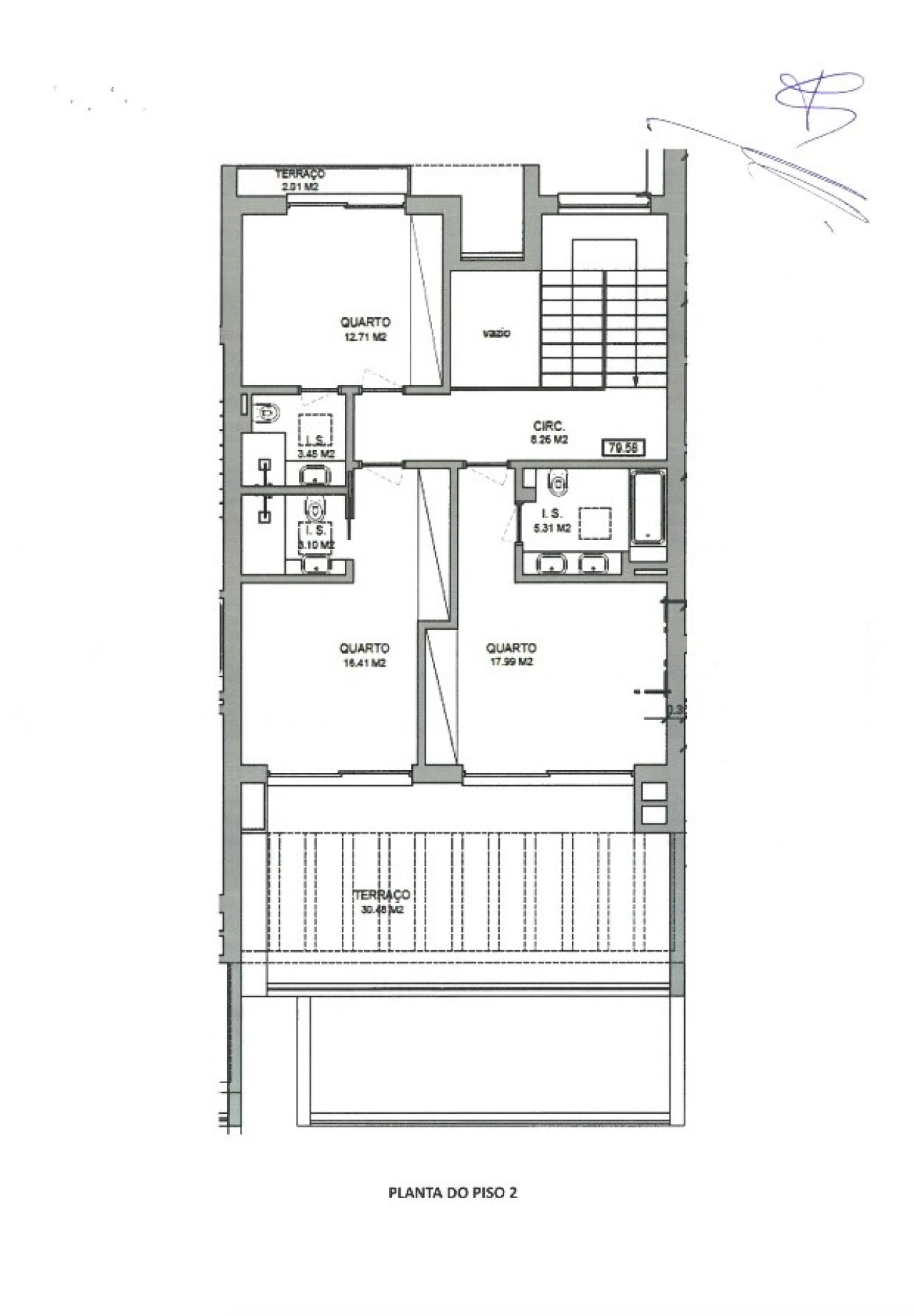 Moradia T4 para Venda em Quarteira Planta 2