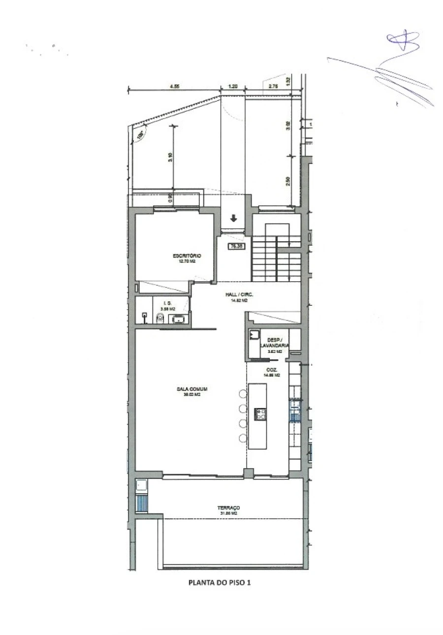Moradia T4 para Venda em Quarteira Planta 1