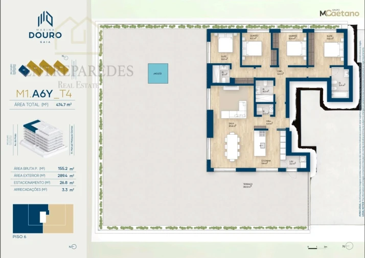 Apartamento T4 para Venda em Santa Marinha e São Pedro da Afurada Foto 18