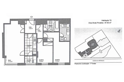 Apartamento T2 para Venda em Mafamude e Vilar do Paraíso