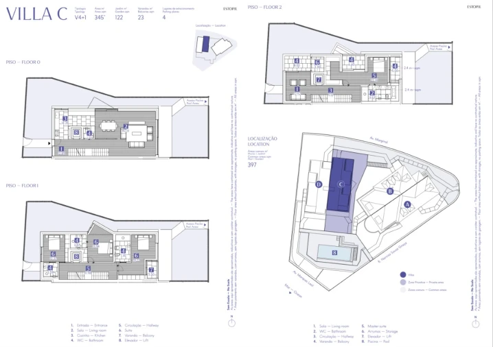 Moradia T5 para Venda em Cascais e Estoril Planta 1