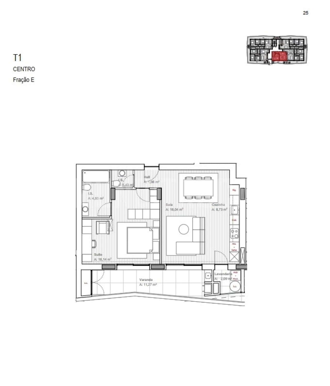 Apartamento T1 para Venda em Ferreiros e Gondizalves Foto 10