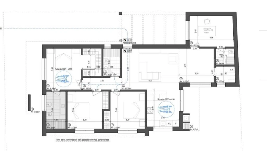 Moradia T3 para Venda em Fernao Ferro Planta 1