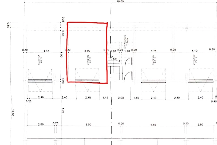 Garagem para Arrendamento em Pinhal Novo Planta 1