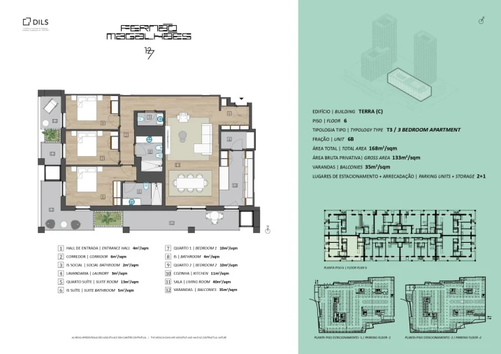 Apartamento T3 para Venda em Campanhã Planta 1
