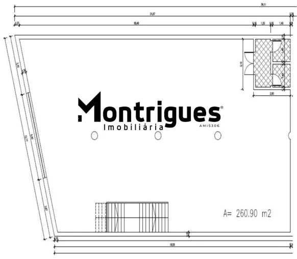 Escritório para Arrendamento em Montijo e Afonsoeiro Planta 1