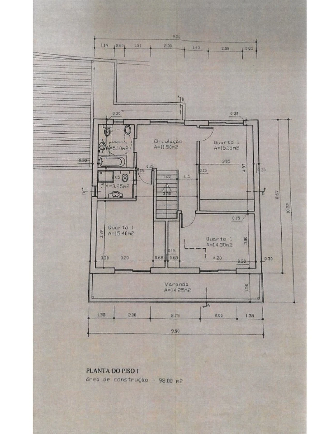 Moradia T4 para Venda em Santa Barbara Planta 2