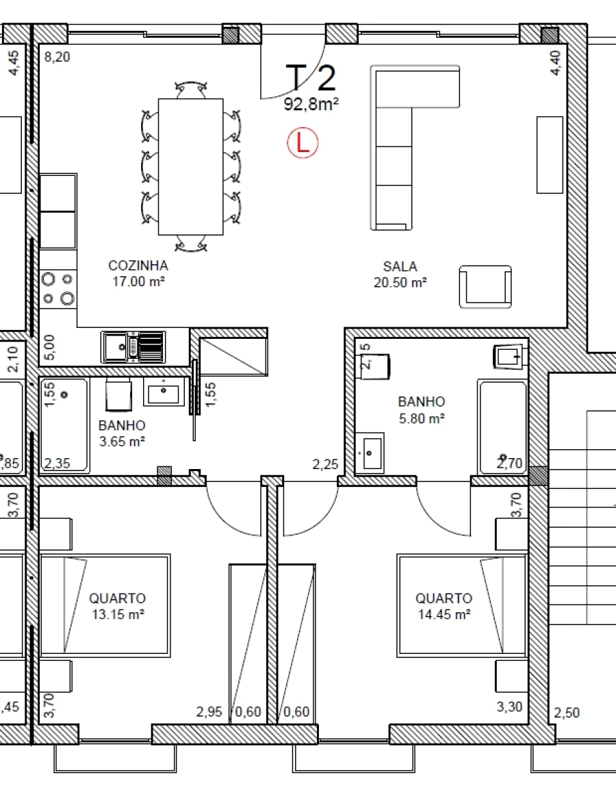 Apartamento T2 para Venda em O. Azeméis, Riba-Ul, Ul, Macinhata Seixa, Madail Planta 1